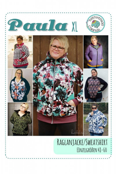 Ebook Sweatjacke "PaulaXL" mit sportlichen Raglanärmeln