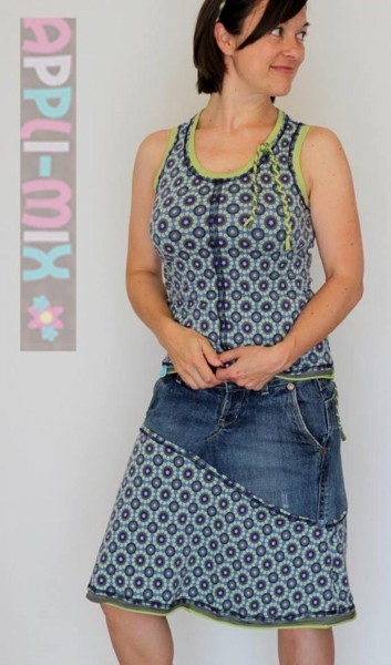 Lady Kenya, Damen-Jerseyrock, Schnittmuster