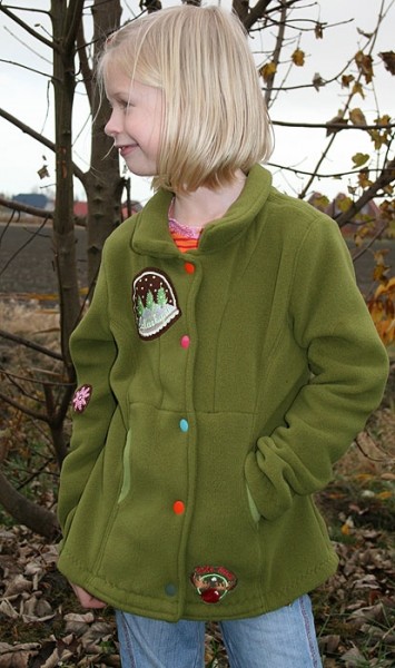 kleinPELLWORM, Fleecejacke, Schnittmuster