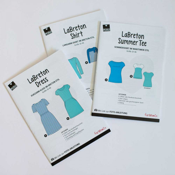 Papierschnittmuster LaBreton Kollektion von pedilu