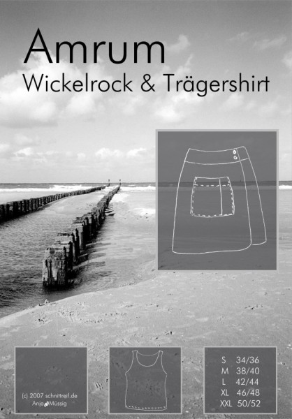 Damen-Schnittmuster Wickelrock und Sommertop "Amrum"