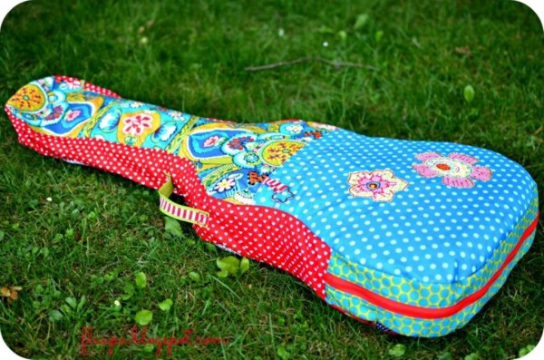 farbenmix Gitarrentasche als Schnittmuster und Anleitung als Download selber nähen als PDF-Datei