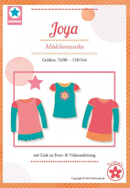 Joya Kinder-Shirt MiaLuna Papierschnittmuster