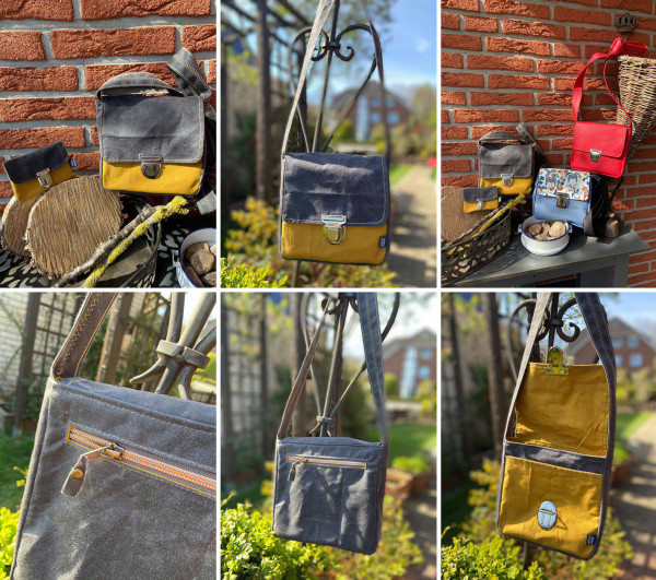 Crossbody Bag "Käthe", Kleine Umhängetasche, Ebook PDF-Schnittmuster