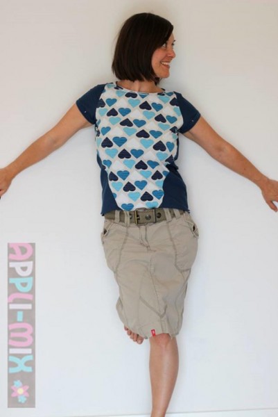 Damen Kurzarmshirt nähen - Schnittmuster Lady Aimee von mialuna