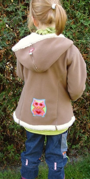 kleinPELLWORM, Fleecejacke, Schnittmuster