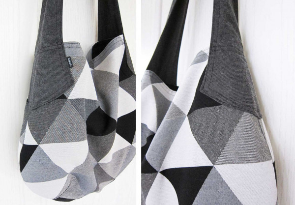 Nähanleitung Beuteltasche zum Wenden mit Schnittmuster zum Ausdrucken