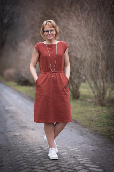 Schnittmuster LaBreton Dress Kurzarmkleid im maritimen Stil Gr. 32-46