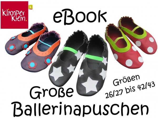 Ebook Schnittmuster Ballerinapuschen für Kids und Erwachsene