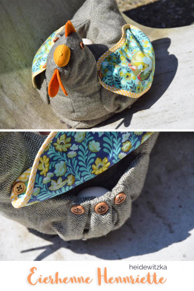 Eierwärmer Huhn - Nähanleitung mit Schnittmuster