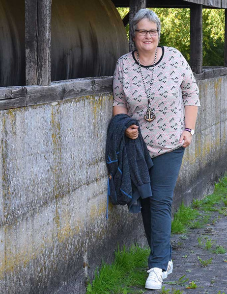 Damenshirt mit Dreiviertelärmeln nähen