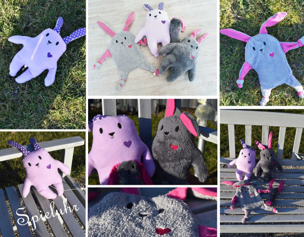 HerzHasi, 3 in 1 Ebook, Schmusetuch, Greifling, Stofftier