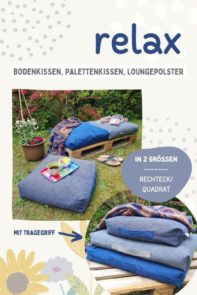 Ebook Nähanleitung relax - Bodenkissen, Palettenkissen, Loungepolster