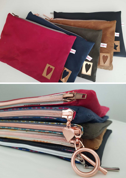 TaschenVielfalt - Mini-Taschen, Stiftetasche, Kosmetiktasche in 10 Größen und 2 Varianten