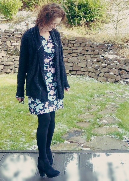 Cardigan aus grobem Strick nähen