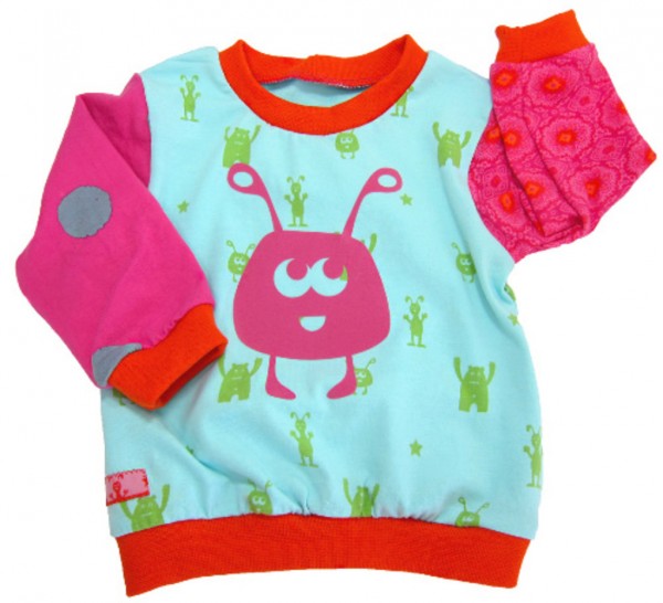 Inkdots-Jersey, pink-grau, 1m-Stück (Restmenge)