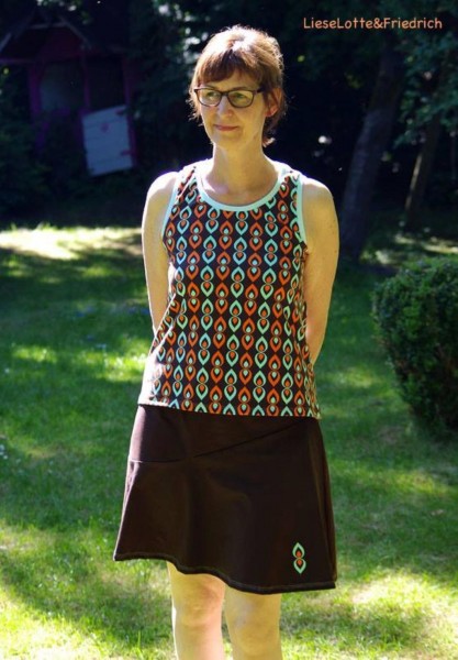 Lady Kenya, Damen-Jerseyrock, Schnittmuster