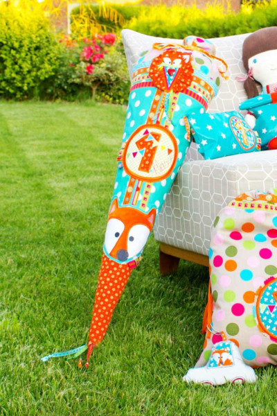 Schnittmuster und Anleitung für eine Schultüte zum Selbernähen