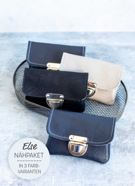 Nähsets für eine Kunstleder-Geldbörse nach dem Schnitt Else von Puschenhexe