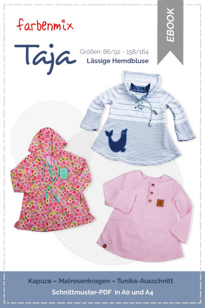 Download Nähanleitung für Kinderbluse Taja