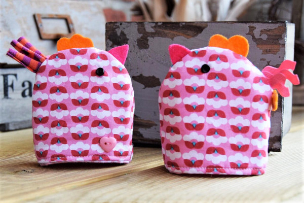 Süße Eierwärmer in Kükenform aus Stoff selber nähen