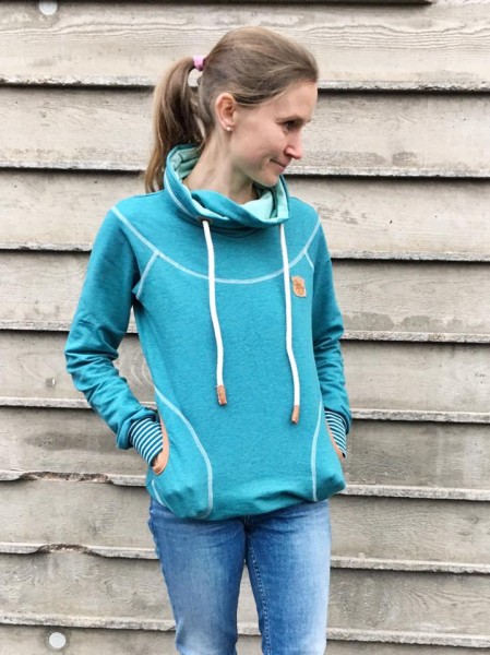 Damen-Hoodie nähen - Lady Tasja von mialuna/Farbenmix