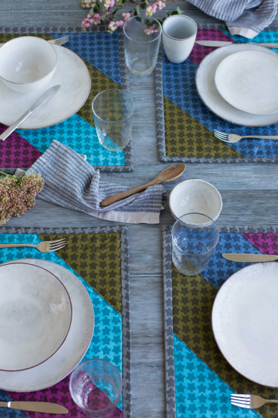 Nimm Platz - Patchwork Tischsets, Gratis Nähanleitung