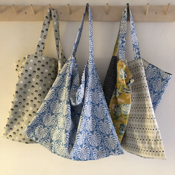 3 in 1 Ebook, Stoffbeutel Twisterbeutel Schultertasche