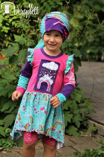 Loopschal aus Stoffresten nähen