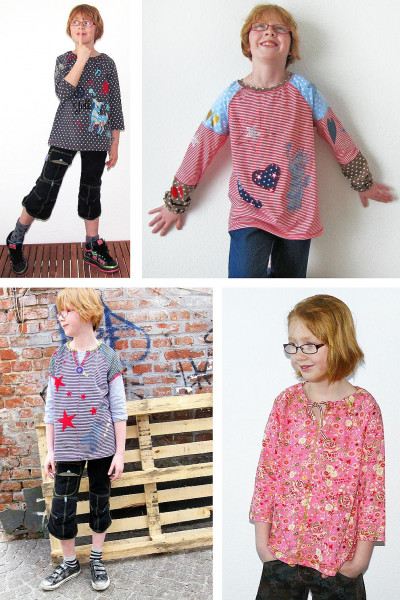 GITTA, Blusenshirt, Schnittmuster