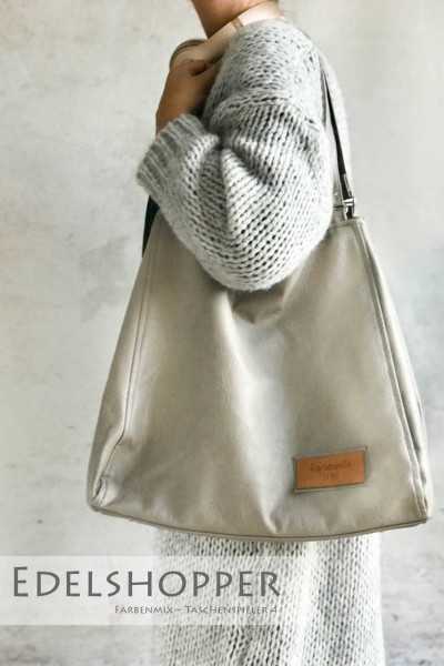 Tasche aus Kunstleder nähen - Edelshopper vom Taschenspieler 4