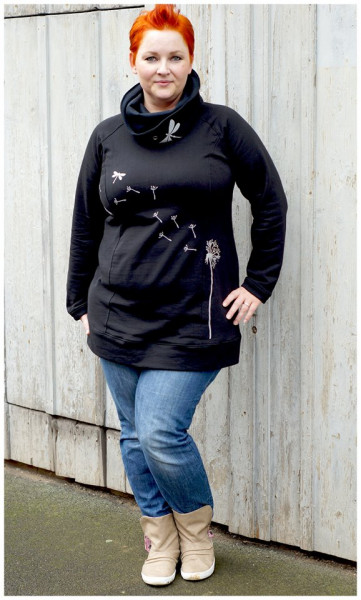 Big Lady Comet, Plus-Size-Hoodie, Schnittmuster