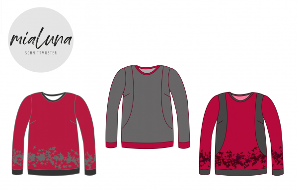 Big Lady Ruby, Plus-Size-Sweatshirt, Schnittmuster