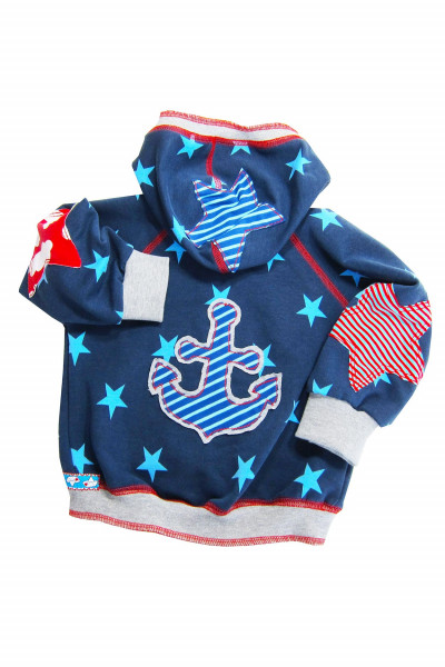 HUGO, Sweatjacke, Schnittmuster