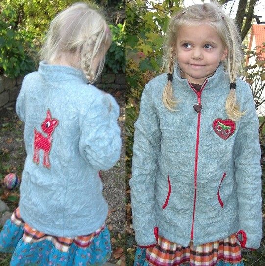 kleinPELLWORM, Fleecejacke, Schnittmuster