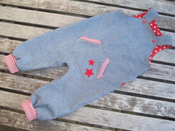 Strampelhose/Trägerhose, Klimperklein, Schnittmuster