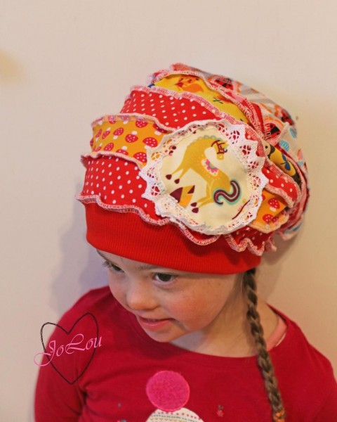Mia's Tullelue, Beanie für Kinder mit Downsyndrom, Schnittmuster