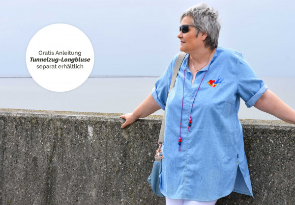 Schnittmuster Longbluse Plus-Size-Größen