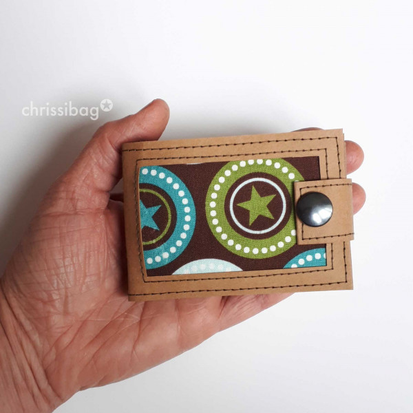 Geldbörse aus Veganem Leder / Papierleder selber nähen - DIY Anleitung inkl. Schnittmuster und Plotter-Dateien