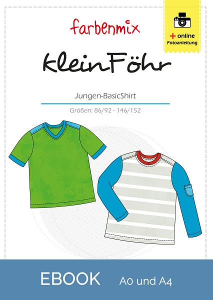 kleinFÖHR, Jungsshirt, Schnittmuster