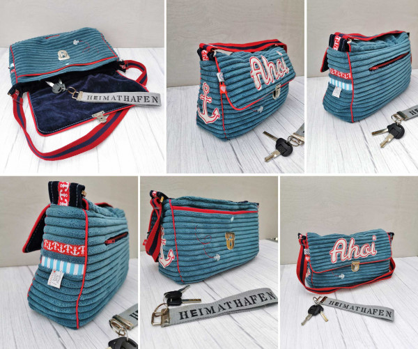 Umhängetasche Idde Schnittmuster Ebook von Puschenhexe