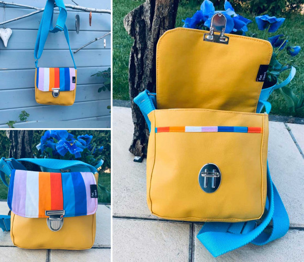 Crossbody Bag "Käthe", Kleine Umhängetasche, Ebook PDF-Schnittmuster