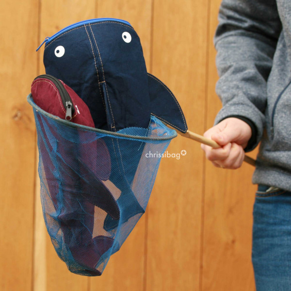 PDF Schnittmuster Anleitung Hai-Stiftemäppchen mit Plottdatei