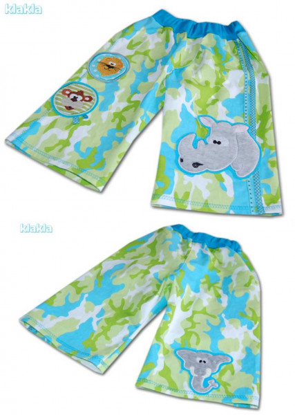 Nähanleitung Schnittmuster "machmalhalblang", Bermuda, Shorts, Kurze Hose, Gr. 86/92 - 146/152 für Jungs und Mädchen