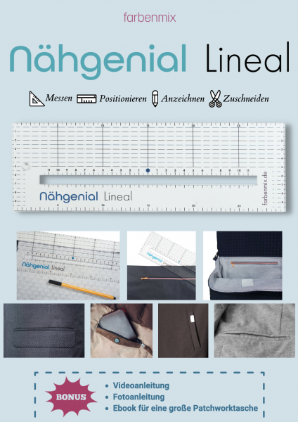 Stylefix Nähgenial Lineal von farbenmix, Nähwerkzeug