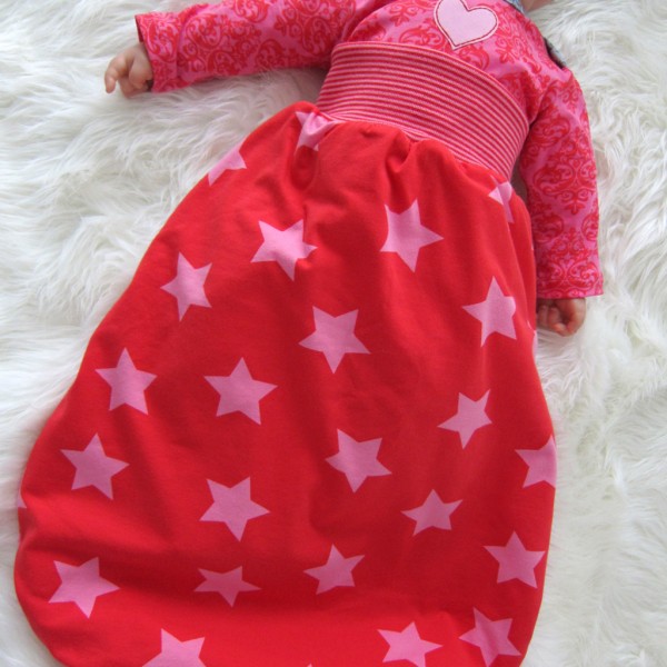 Gratis Nähanleitung Babyschlafsack farbenmix Zwergenverpackung