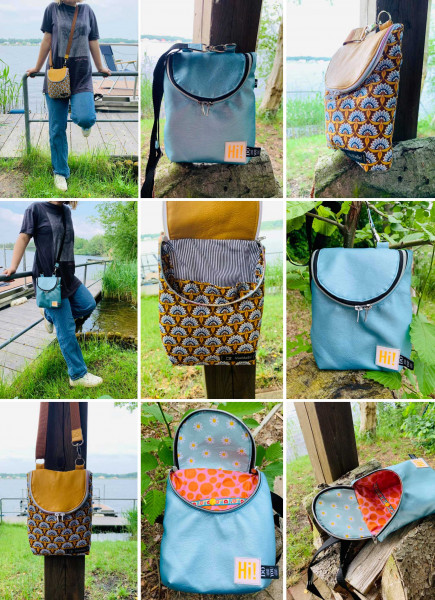 PDF Schnittmuster Umhängetasche Crossbodybag Lise von Puschenhexe