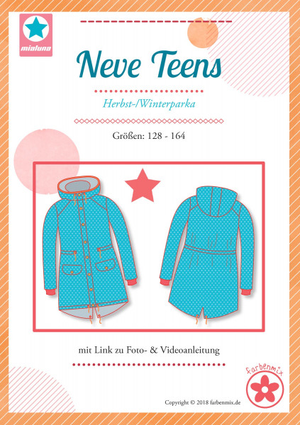 Neve Teens, Parka, miaLuna Schnittmuster