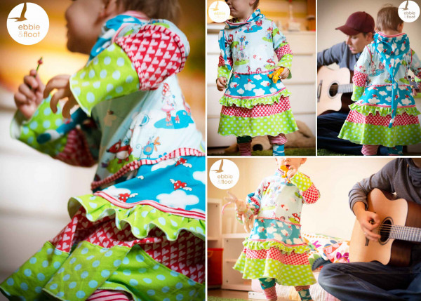 OLIVIA, 3 in 1 Doppelkleid, Schnittmuster