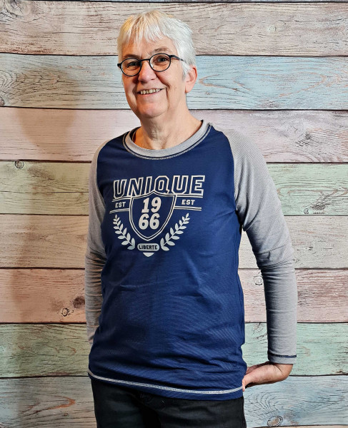 Schnittmuster Leona Damenshirt mit sportlichen Raglanärmeln